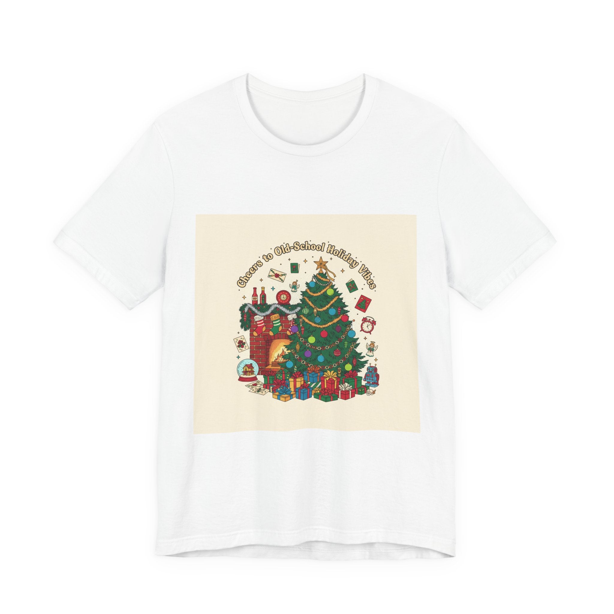 Vintage Holiday Print Christmas Tree Tee | Retro 90s Holiday Nostalgia