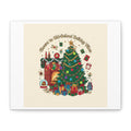 Retro Christmas Tree Canvas | 90s Holiday Nostalgia, Vintage Holiday Print
