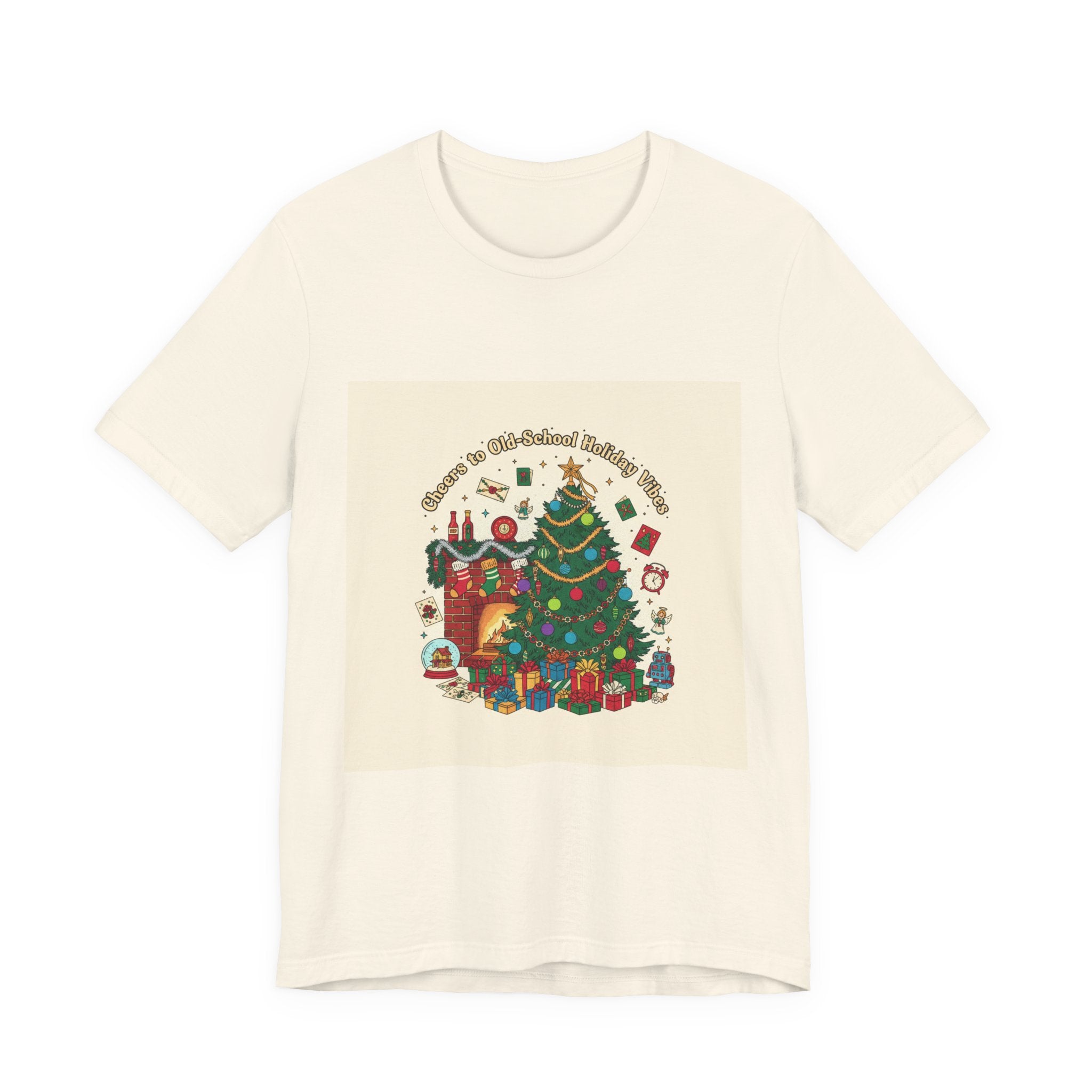 Vintage Holiday Print Christmas Tree Tee | Retro 90s Holiday Nostalgia