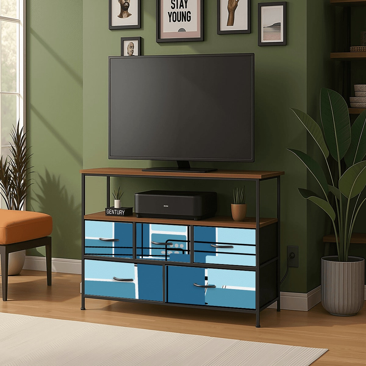 5-Drawer TV Stand Dresser