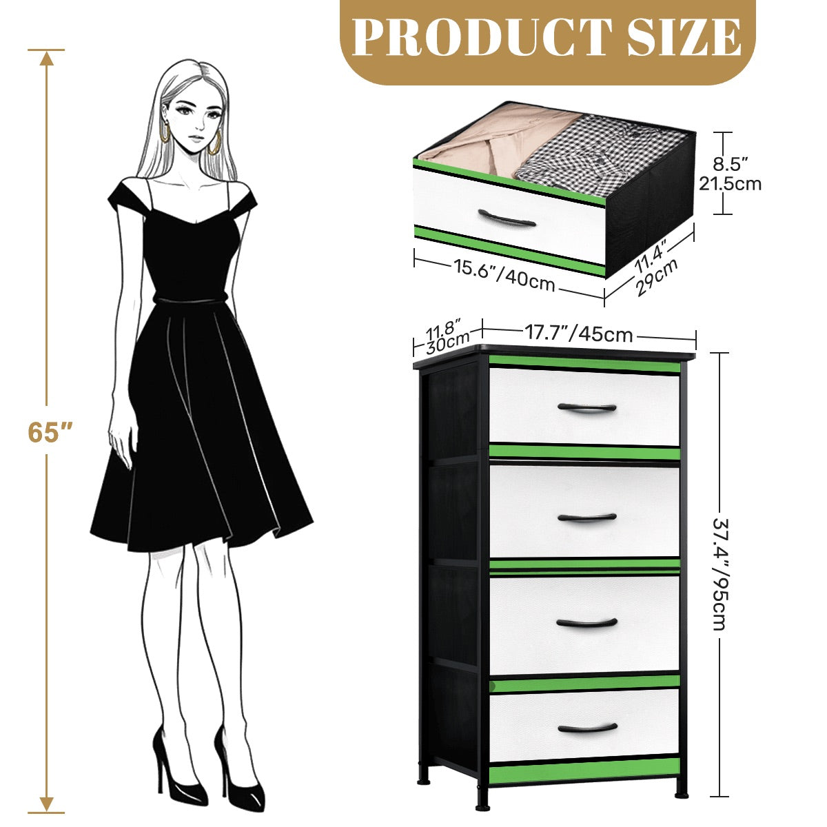 4-Drawer Dresser (Made in USA)