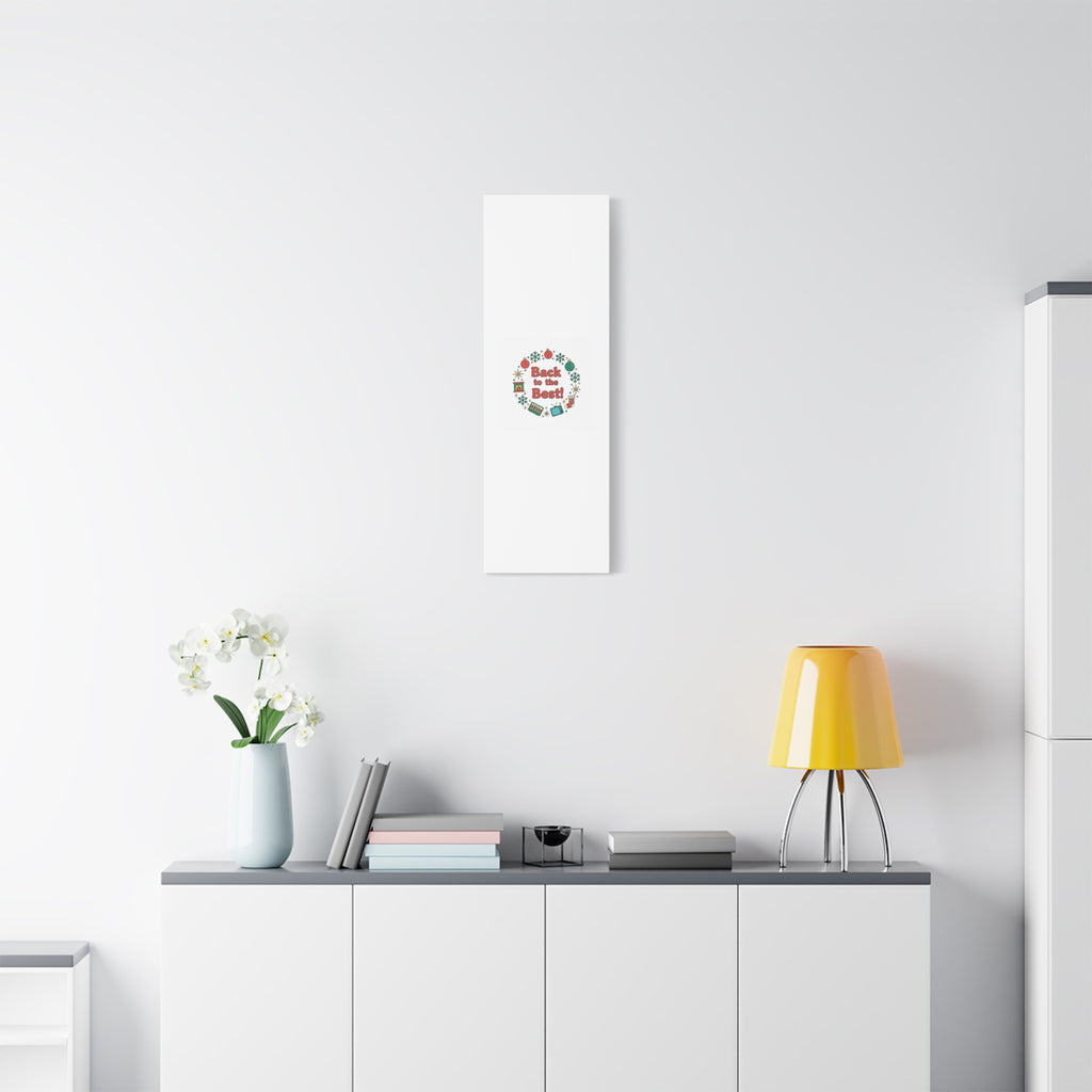 Retro Christmas Wreath Print Canvas | 90s Holiday Nostalgia, Vintage Holiday Poster